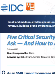 Webex IDC Sheet - 5 Ciritcal Security Questions SMBs Must Ask